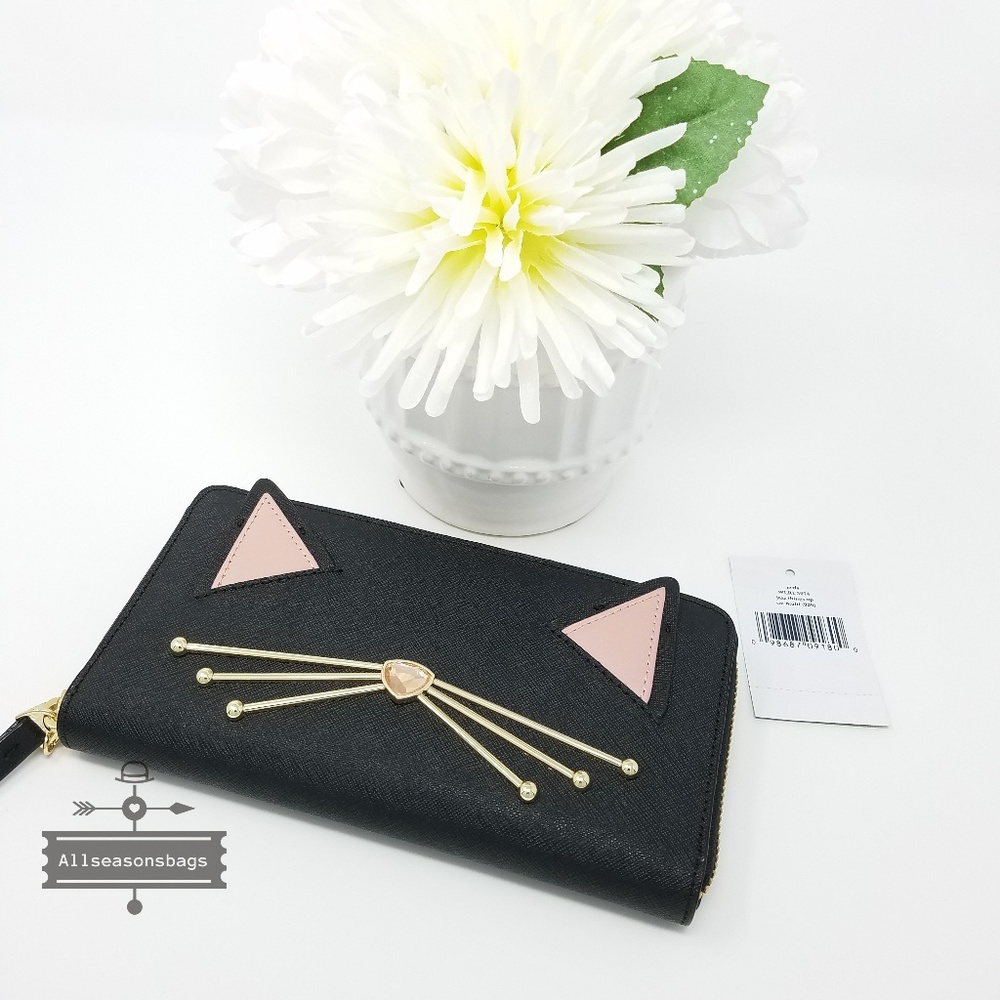 Kate spade cat wallet jazz things up black - Picture 2 of 8